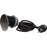 Inbouw Stekkerdoos - RVS Schuifdeksel - Stekkerblok met USB Lader - Zilver