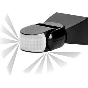 PIR Bewegingsmelder - LED - Dual sensor - 180 ° / 360 ° Detectie - IP65 - Zwart