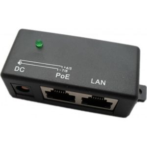 Extralink - PoE Injector - 1 Poort - Fast Ethernet - Kortsluitings- en Overspanningsbeveiliging