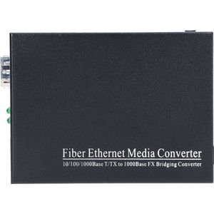 Extralink SEDIR FIBER ETHERNET MEDIA CONVERTER 1X SFP 1X RJ45 - MC220 - Converter - glasvezel (FO), Router, Zwart