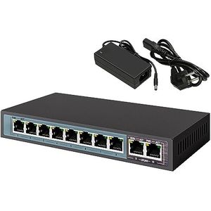 Extralink - Ceres - Netwerkswitch - Zwart - 10 Poorten - Power over Ethernet