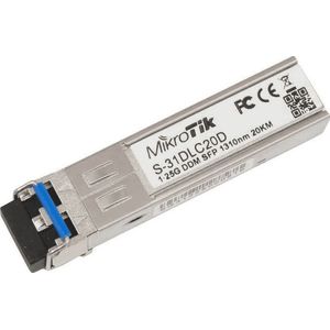 MikroTik SFP LX Module: S-31DLC20D, Zendontvangers