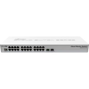 Mikrotik CRS326-24G-2S+RM netwerk-switch L2 Gigabit Ethernet (10/100/1000) Power over Ethernet (PoE) Grijs