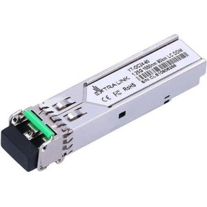 Extralink SFP SFP Module , LC/UPC, 1550nm,, enige wijze, DOM, Zendontvangers