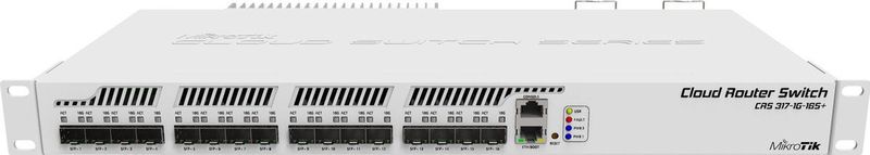 MikroTik CRS317-1G-16S+RM - Netwerkschakelaar - Grijs - 16xSFP+ 10GbE - Rack 19