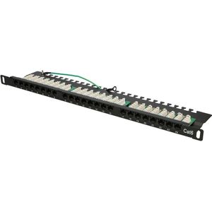 Patchpanel - 24 Poorten - Cat. 6 UTP - 0.5U - Geschikt voor 19" Racks