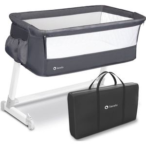 Lionelo Theo - Co-sleeper - Meegroeibed - 5-staps - tot 9kg - 2in1 - Campingbedje