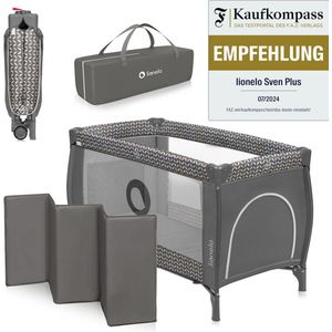 Lionelo Sven Plus - Campingbedje - 127x60cm - Tot 15kg - SET 2in1