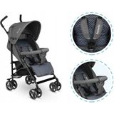 Lionelo Elia, Betthimmel, Leichtgewichtiger Kinderwagen, Beide Geschlechter, Feste Räder, Faltbar, Graphit