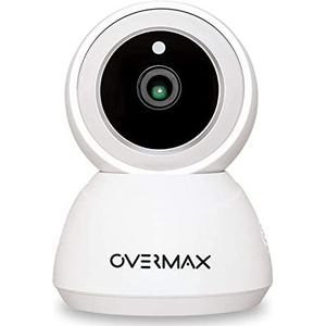 OVERMAX Camspot 3.7 WiFi indoor bewakingscamera, draaibaar, zichtbaarheid in het donker, Full HD resolutie, microSD, bewegingssensor en tracking, alarm, microfoon en speaker, Control-toepassing App