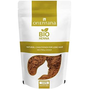 Orientana BIO HENNA voor lang haar Kleurloze Conditioner - van kruiden gemaakt, 100% natuurlijke conditioner voor lang haar zonder kleur, voedt en versterkt het haar, verhoogt het volume, 100 g