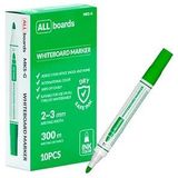 ALLboards Whiteboard-Marker-Set grün 2,0 - 3,0 mm, 10 St.