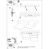 Sollux - Deckenleuchte Massimo 2xE27 Neutralweiß 65cm