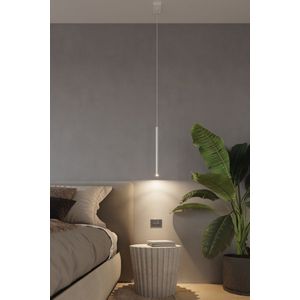 SOLLUX lighting LIGHTING Pastelo 3 Plafondhanglamp modern design met cilindrische lampenkap van metaal, G9-lamp, vervangbaar, 3 x 4 W, gepoedercoat staal SL.0466, wit, 8 x 30 max.100