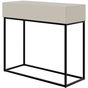 Selsey Veldio Consoletafel met lade, 90 cm, zwarte poten