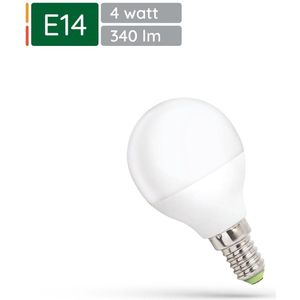 Spectrum - LED Kogellamp - E14 - Neutraal Wit - 4W