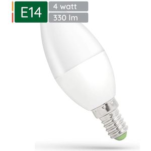 Spectrum - LED Kaarslamp - Warm Wit - E14 - 4W - 330 Lumen - 3000K