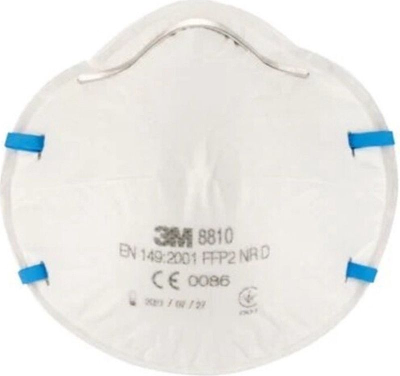 3M - Stofmasker FFP2 - 3 Stuks - Polypropyleen en Polyisopreen