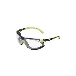 3M Solus Veiligheidsbril met heldere glazen (groen/zwart)