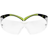 3M SecureFit Veiligheidsbril met heldere glazen (zwart/geel)