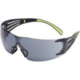 3M SecureFit Veiligheidsbril met grijsgetinte glazen (zwart)