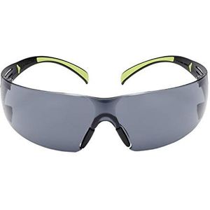 3M SF400 GC1 Veiligheidsbril, grijs – comfortabele veiligheidsbril met anti-krascoating – dubbelzijdige UV, anti-kras- & anti-condens-coating