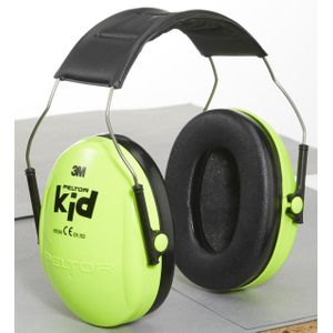 Peltor Kid gehoorbescherming voor kinderen SNR 27 dB neon groen
