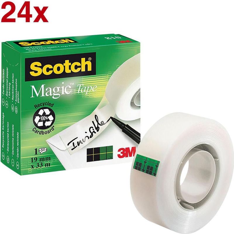 Scotch Magic™ Tape Klebefilm matt 19,0 mm x 33,0 m 24 Rollen