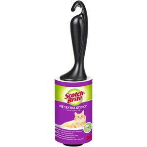 Scotch Brite pluizenkleefroller, extra klevend voor dierenhaar, 48 vellen