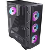 PREYON - Nest Meshy+ - Midi Tower - Zwart - ARGB - Zonder Voeding