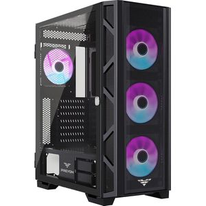 PREYON - Nest Meshy+ - Midi Tower - Zwart - ARGB - Zonder Voeding