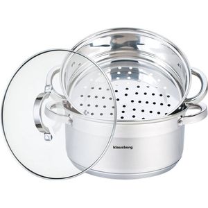 Klausberg 7144 - Stoompan - 3 delen - 24 cm - 5 liter