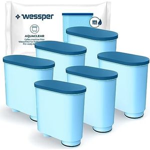 Wessper Waterfilter compatibel met Philips AquaClean CA6903/10 CA6903/22 CA6903 kalkfilter, Aqua Clean filterpatroon voor Saeco en Philips volautomatische espressomachines, 6 stuks