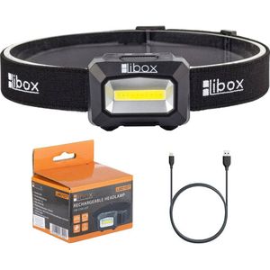 Libox LB0107 zaklantaarn Zwart Lantaarn aan hoofdband LED