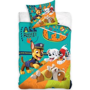 PAW Patrol Dekbedovertrek Power-Up - Eenpersoons - 140 x 200 cm