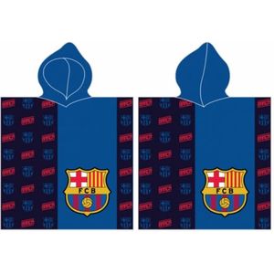 FC Barcelona - Handdoek met capuchon voor kinderen (eenheidsmaat) (marineblauw/rood)
