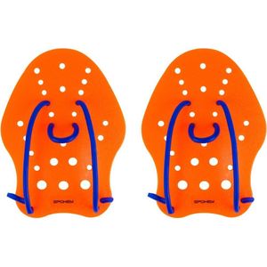 Zwem Hand Paddle Maat L Oranje / Blauw