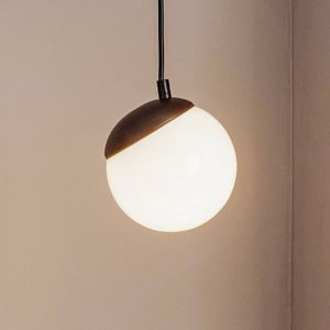 Eko-Light Hanglamp Sfera 1-lamp glas/metaal zwart