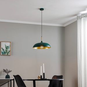 Eko-Light Hanglamp Lincoln, groen/goud
