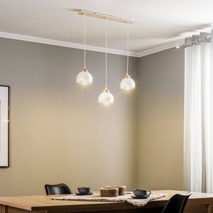 Eko-Light Hanglamp Dama, 3-lamps, wit/hout licht