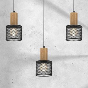 Eko-Light Hanglamp Sobresa met roosterkap, 3-lamps