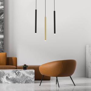Eko-Light Hanglamp Monza, zwart/goud, 3-lamps