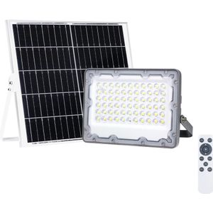 LED Schijnwerper with a solar panel FOCUS 60W/10000 mAh 3,2V 6000K IP65 + Afstandsbediening