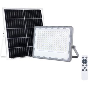 LED Schijnwerper with a solar panel FOCUS 100W/15000 mAh 3,2V 6000K IP65 + Afstandsbediening