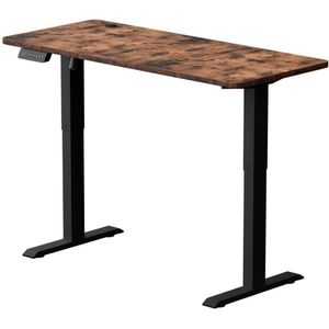 Hoogte verstelbaar bureau LEVANO 140x60 cm hout/zwart