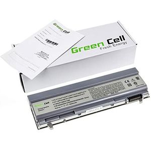 GreenCell Laptop Batterij voor Dell Latitude E6400 E6410 E6500 E6510 - 11.1V - 6600mAh (9 Cellen, 6600 mAh), Notebook batterij, Zilver