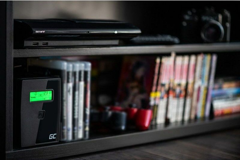 Green Cell - 02 Line-interactive UPS - 800 VA - 2 Stopcontacten - 480 W