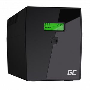 Green Cell - 494006 - UPS - Lijn Interactief - LCD-Scherm - Zwart