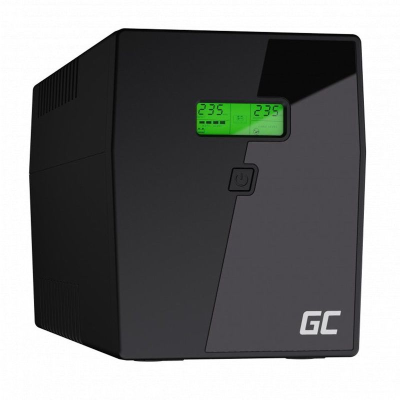 Green Cell - 494006 - UPS - Lijn Interactief - LCD-Scherm - Zwart