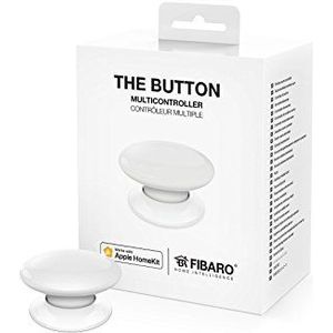 FIBARO HomeKit Enabled The Button White / iOS Bluetooth Draadloze draagbare schakelknop, wit, FGBHPB-101-1